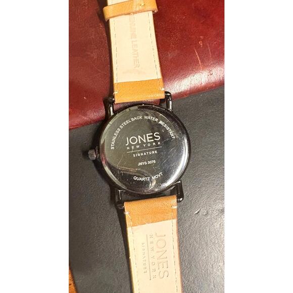Men's Jones Of New York Signature Watch, 42mm Gun Metal Tone Case, JNYS3076 - Picture 4 of 4